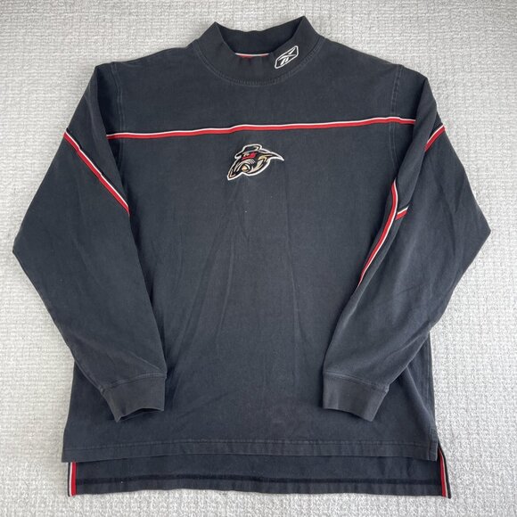 VTG Y2K CFL Renegades Ottawa Long sleeve shirt Football Reebok Red black (Read*) - Picture 1 of 16
